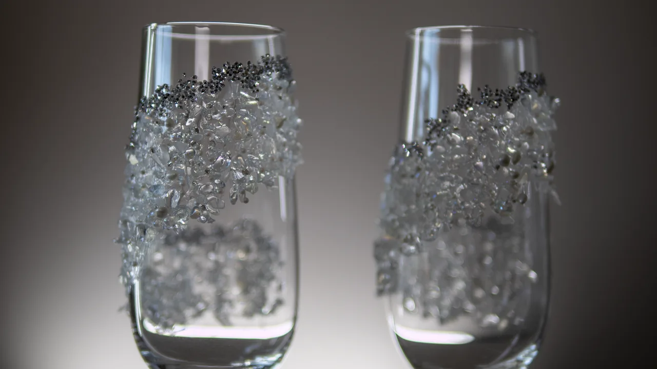 Copas con piedras de cristal Brinda con Estilo